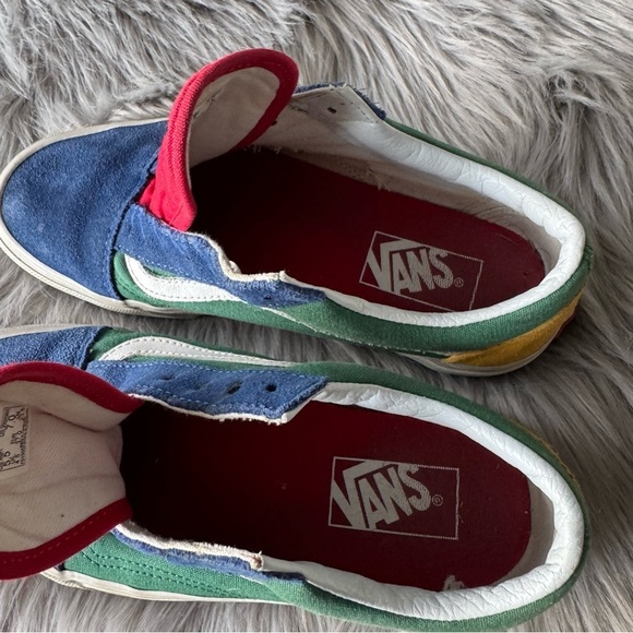 Vans Old Skool Yacht Club Color Block Blue Green Yellow Red - Picture 5 of 8
